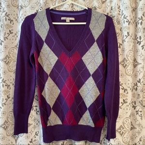Old Navy Argyle Sweater